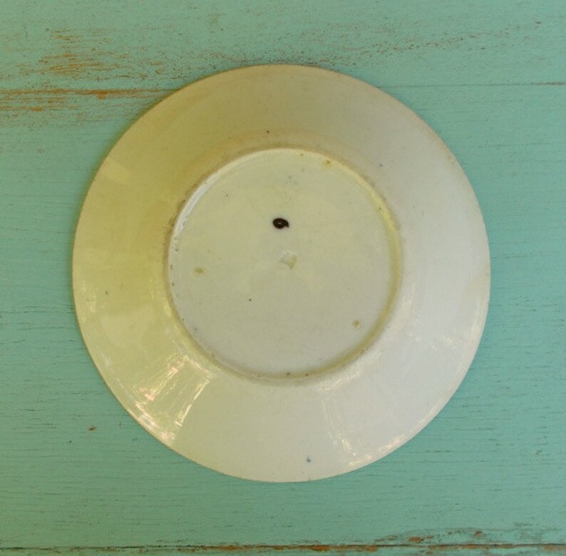 Antique Blue Transferware Dish Ironstone Bowl Blue and White Transfer Ware Cottage Farmhouse Decor Birds and Leaves Berry