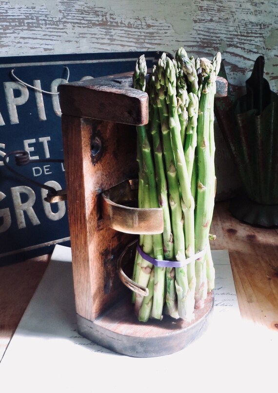 Rare Antique Kitchen Utensil England Asparagus Rustic Wooden Etsy