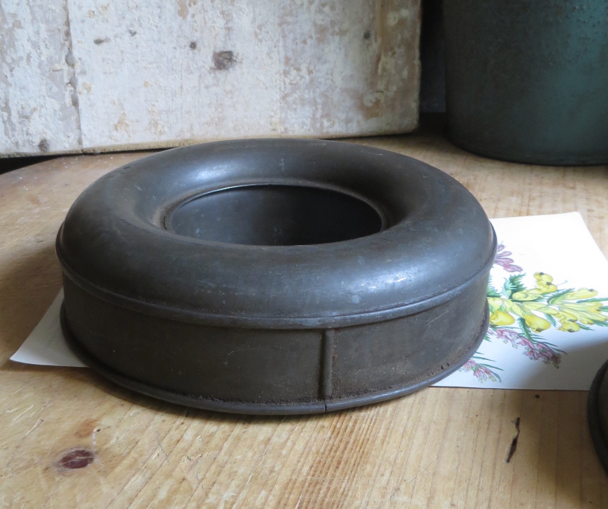 Two Vintage Cake Pans Bundt Tin Dessert Bakeware Metal Etsy