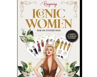 Iconic Women - Rub On Sticker Pack