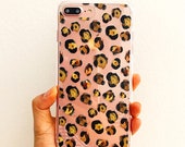 Leopard Prints Phone Case, Clear IPhone case,Chic IPhone Case,IPhone Case Clear,Cute Iphone case,Gift for her,Leopard shoe