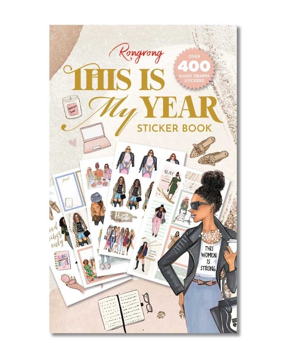 This is My Year Sticker Book 21 Sticker Sheets Illustrated Stickers Planner  Stickers Icon Stickers Fashion Doll Stickers 