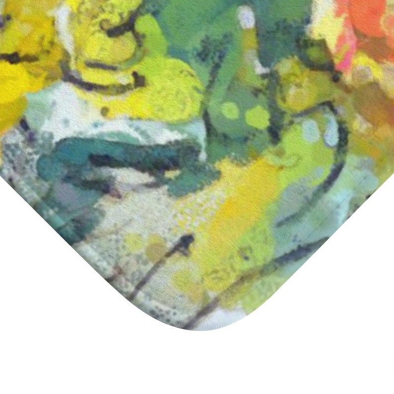 Flower Power Shower Curtain Hot Colors 71x74 Etsy