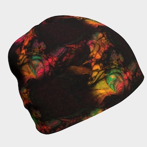 Sunset Beanie Hat, Soft Chemo Cap, Unisex Cancer Hat for Alopecia, Hair Loss Hat for Men, Women&#39;s Cancer Hat, Bamboo Head Cover, Kids Beanie