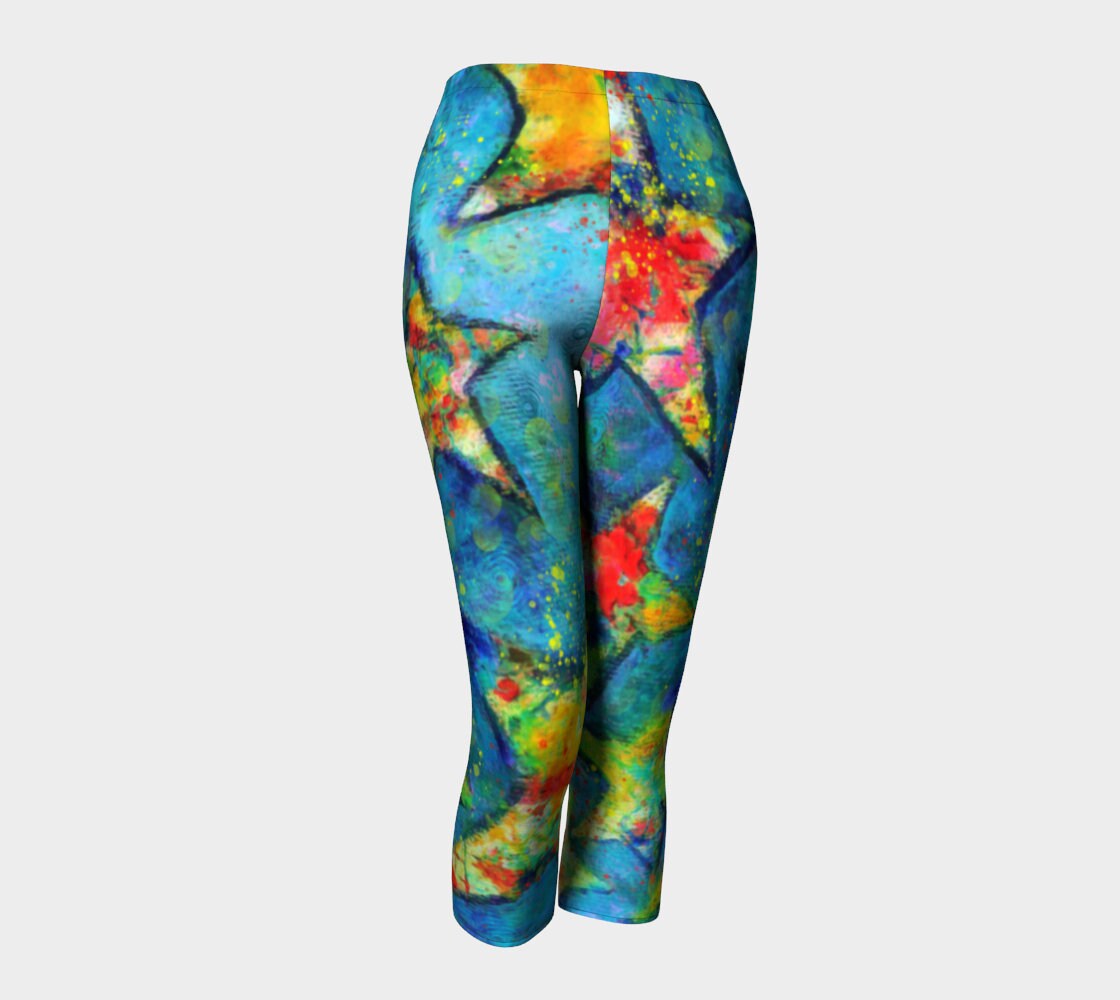 Stars Capri Leggings Yoga Leggings 