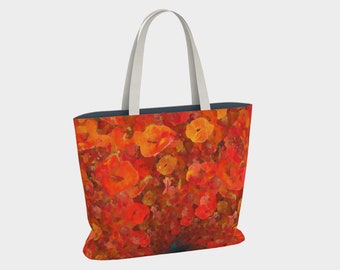 Extra Large Tote Bag, Canvas Shopping Tote With Inner Zipper