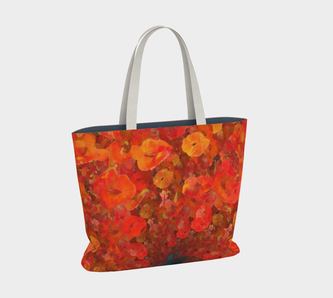 Oversized Woven Tote in Burnt Orange — Parker & Hyde