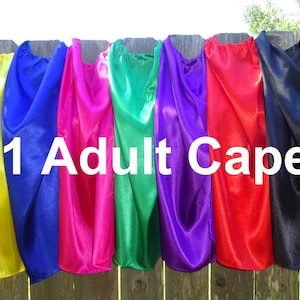 Adult, Teenager, Big Kid Superhero Capes, Party Favors, Costume, Magician, Queen, King, Marathon, Red, Blue, Black, Potter