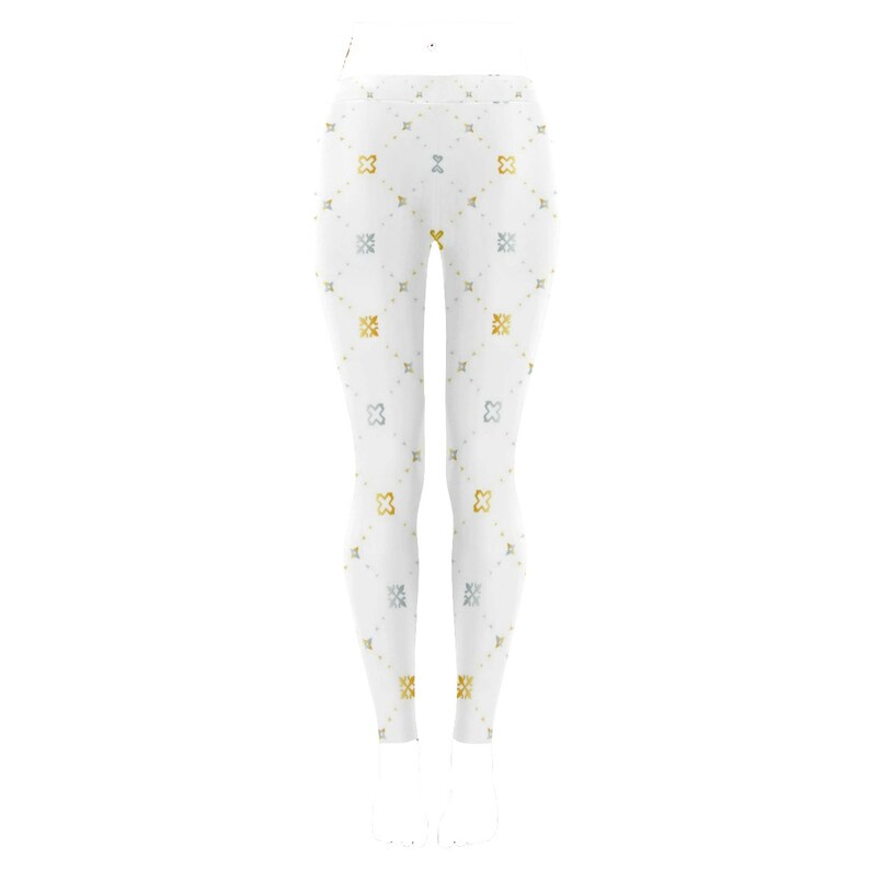 Stretch Pants Adinkra Symbol Clothing for Women Adinkra Leggings African Pride Pants Yoruba Adinkra Leggings African Leggings