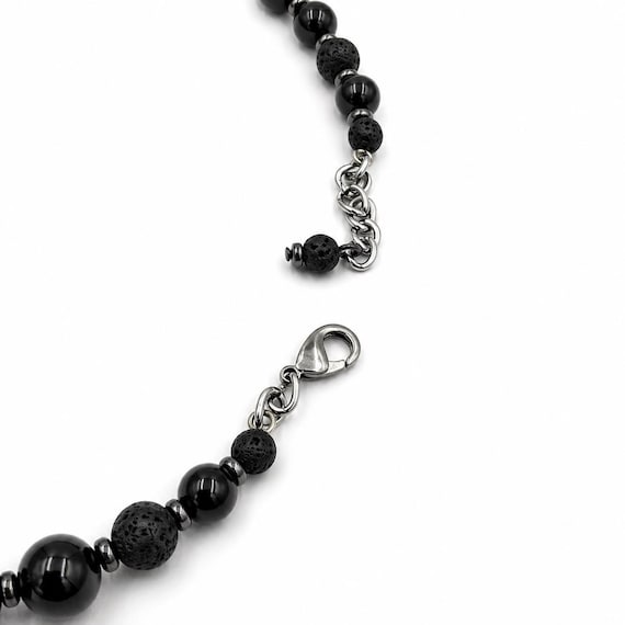 Shaka Zulu Necklace, African Men's Beaded Necklace, Tribal Choker