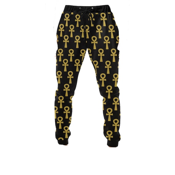 Men's Ankh Jogger Sweat Pants // African Clothing for Men -  Israel