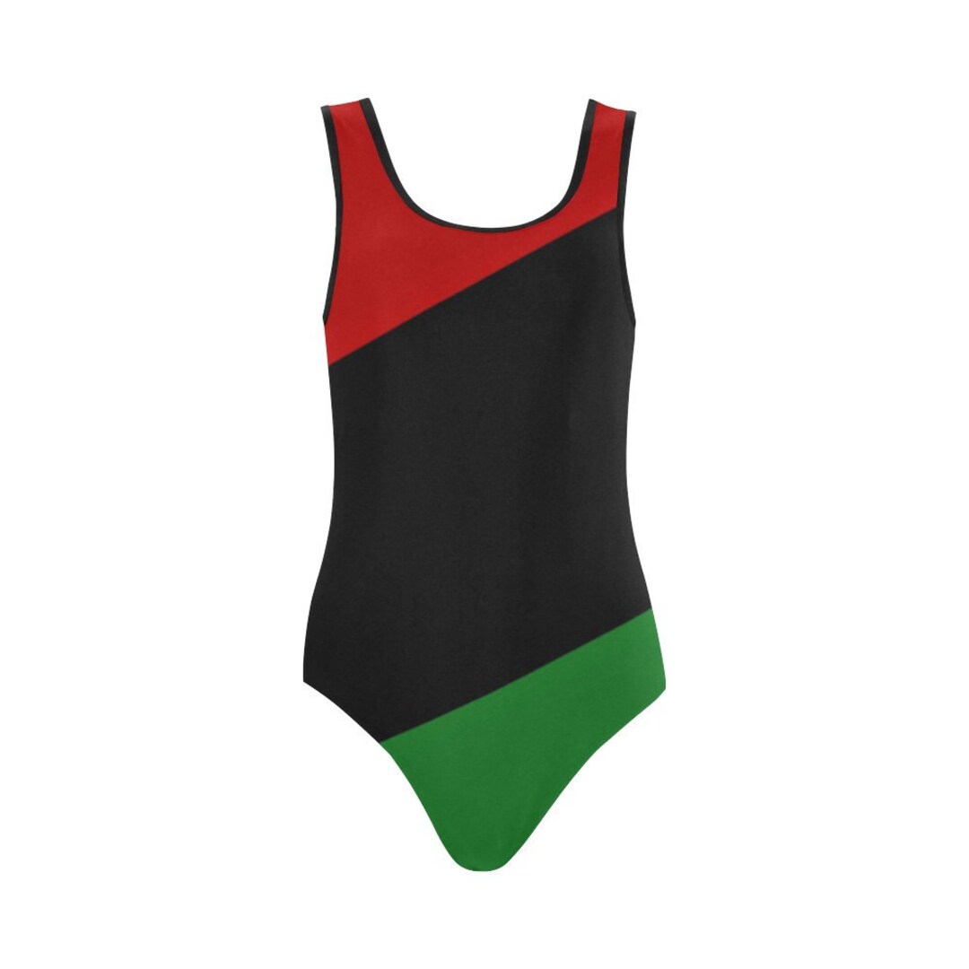RBG Pan African One Piece Ankh Swim Suit // Egyptian Clothing Etsy