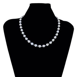 Unisex Jewelry - Hematite Choker Necklace - African Unisex  Choker - Silver Hematite Necklace - Choker Necklace - Hematite - Faceted