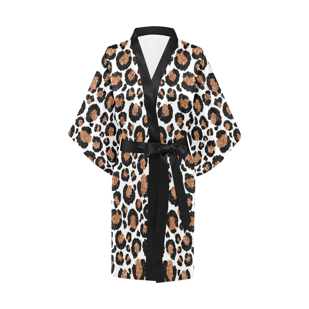 Animal Print Kimono Style Robe Leopard Cheetah Collection Etsy