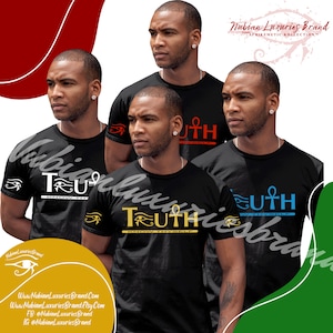 African Clothing| Ankh T Shirt| Truth Tshirt| Eye of Ra Horus Heru Shirt| African Shirt| Mens African Shirt| Egyptian Shirt| Kemet Tshirt|An