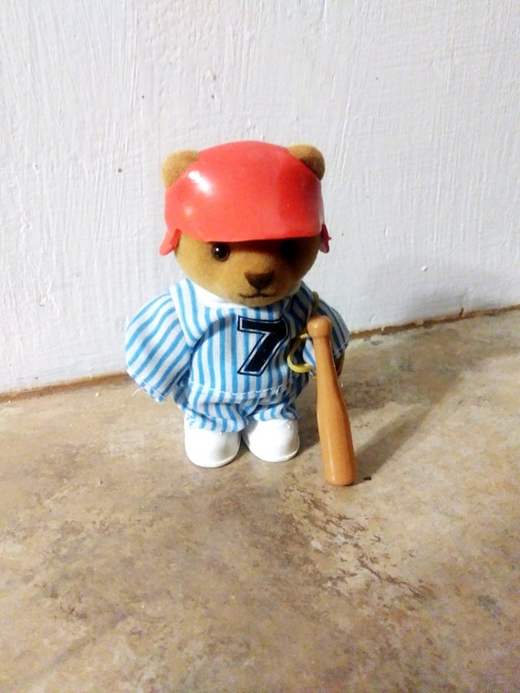 miniature toy baseball players