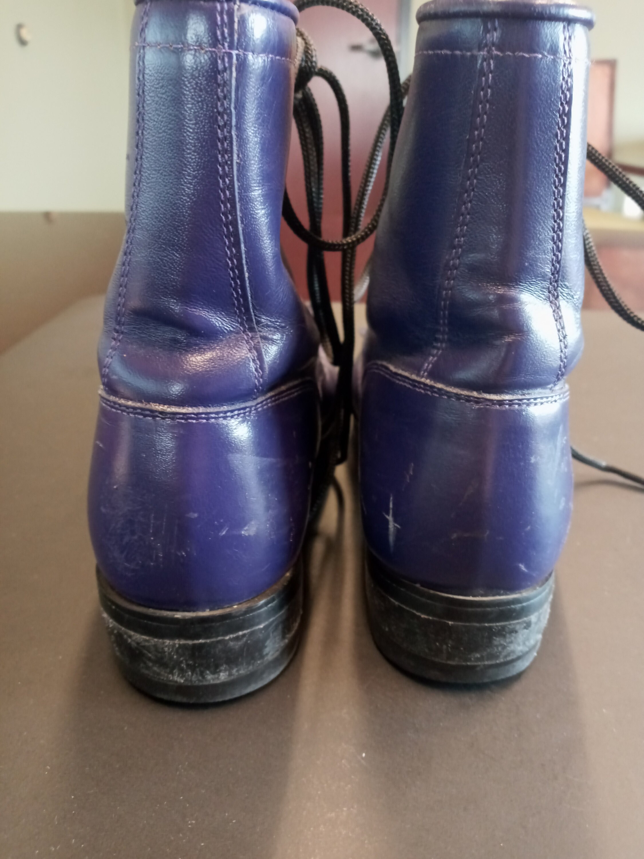 Vintage JUSTIN boots in purple size 7 narrow boot womens | Etsy