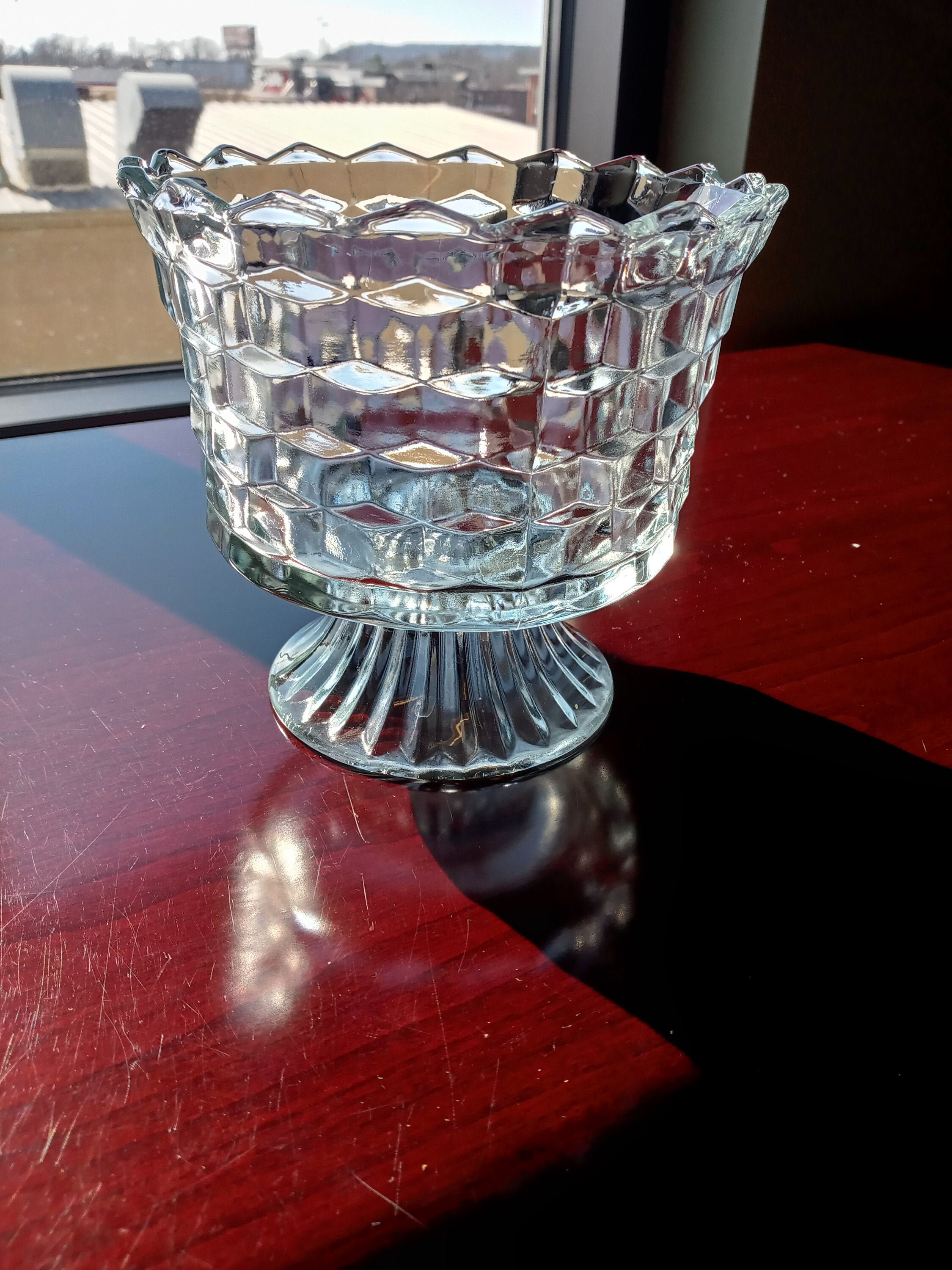 Vintage INDIANA GLASS COMPANY compitos de vidrio prensado | Etsy