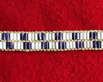 Two Row Shell Wampum Bracelet