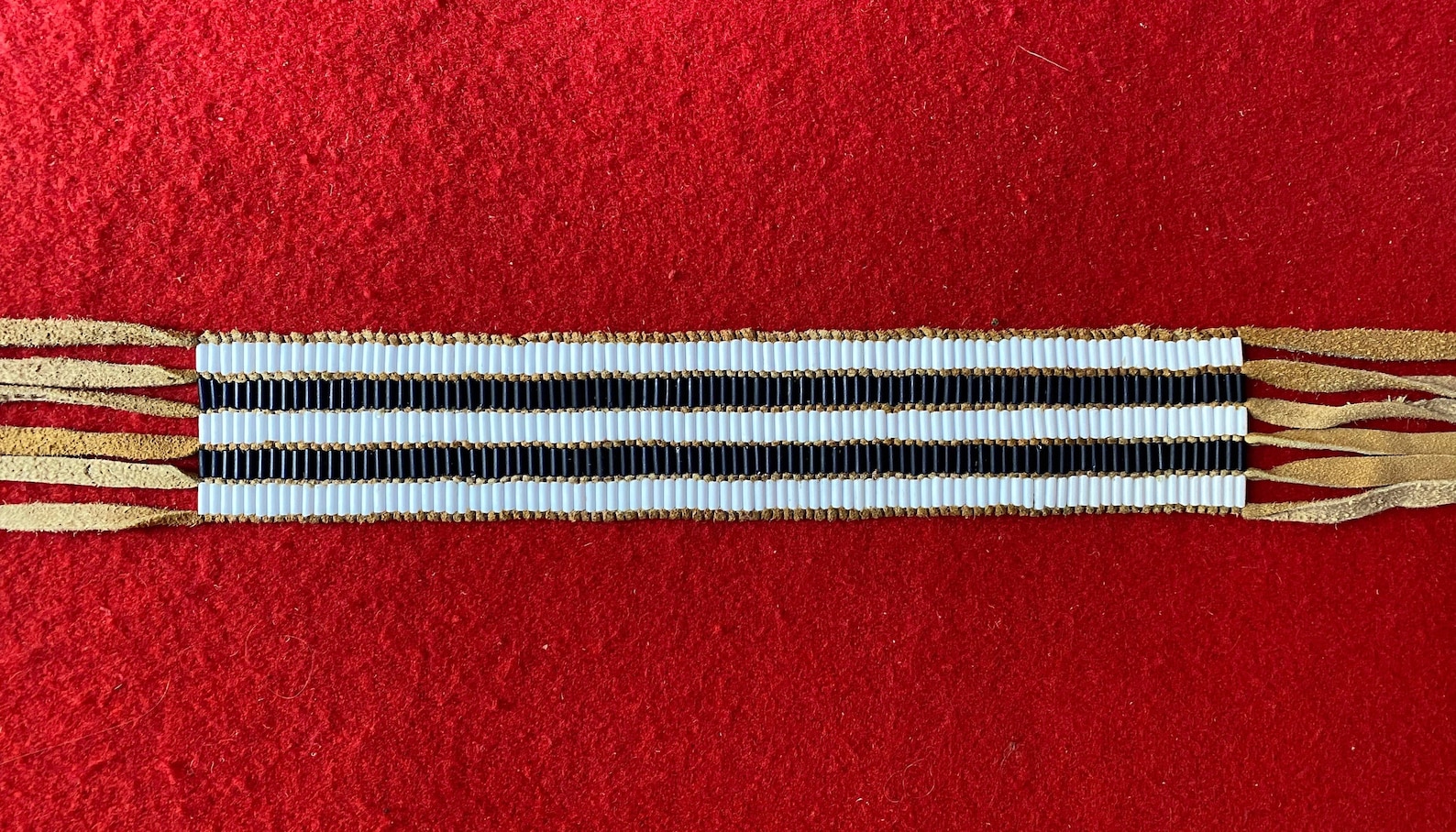 Small Two Row Wampum Belt Etsy