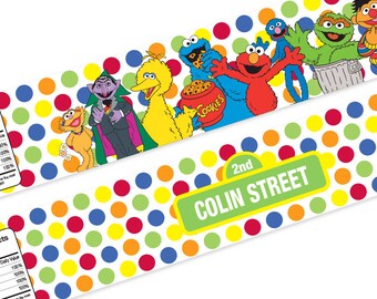 custom printable sesame street cookie monster centerpiece
