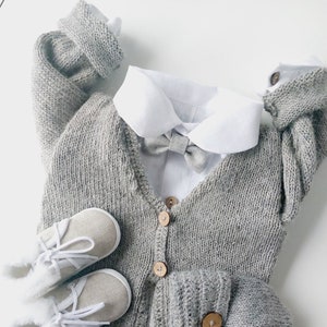 Baby Boy 100 % Alpaca Sweater, Wool Alpaca sweater, GRAY wool sweater, BOHO sweater, Scandinavian sweater, Infant warm wool sweater,