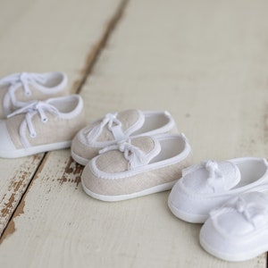 baby beige moccasins