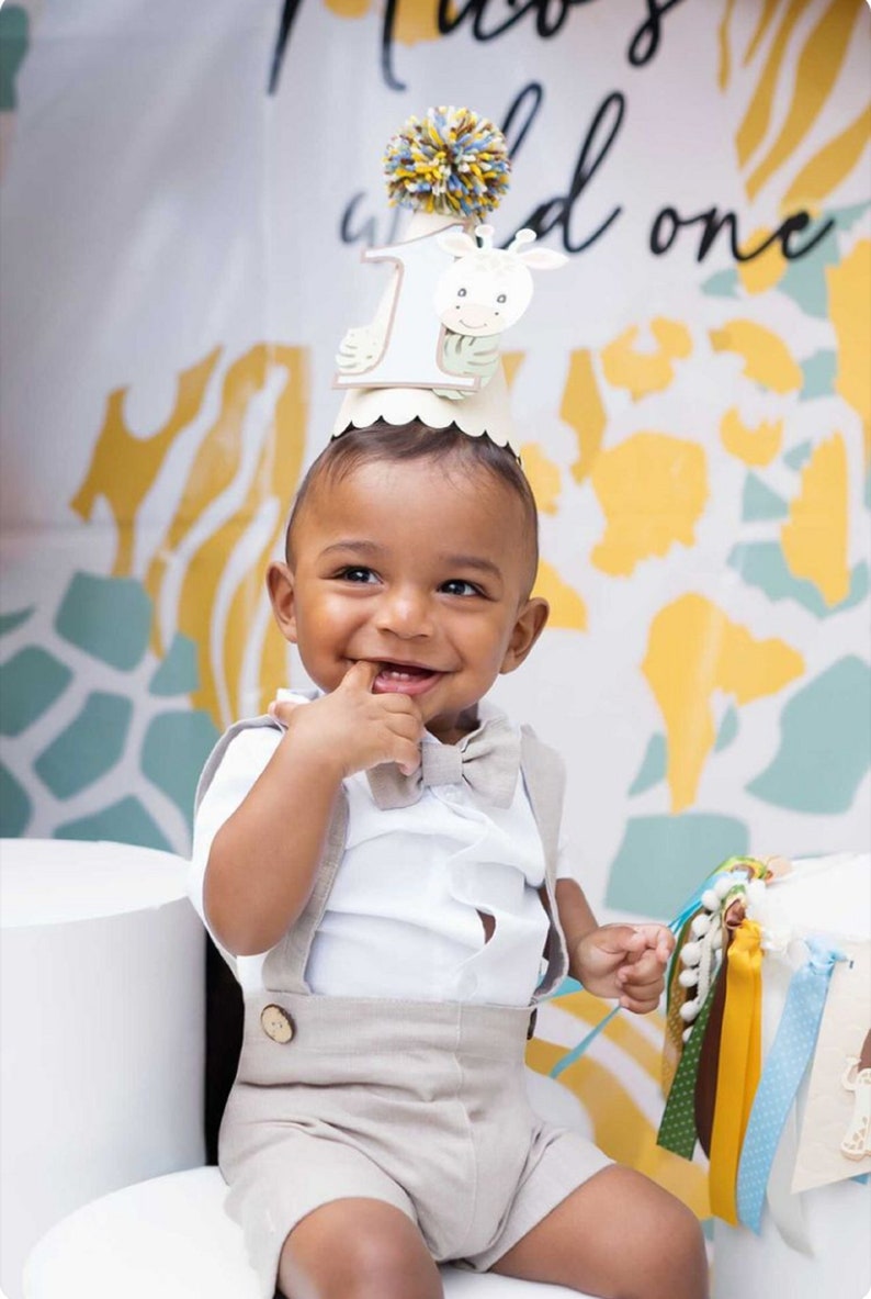 1218 Months Christening set for boy LINEN Baptism BEIGE Etsy