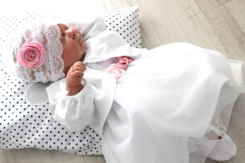 CAP Hut Mit Spitze Christening Clothing for Girl Etsy