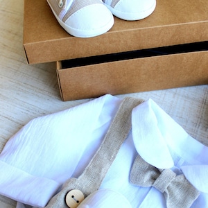 linen baby romper linen bodysuit linen clothes baby outfit linen set baby boy outfit baby linen clothes toddler linen suit vintage style first birthday set boho set baby easter outfit