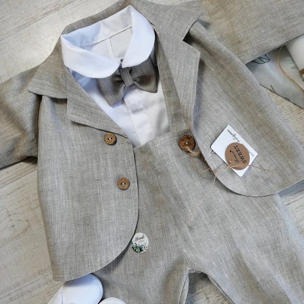 Baby Boy linen jacket / 4 colors