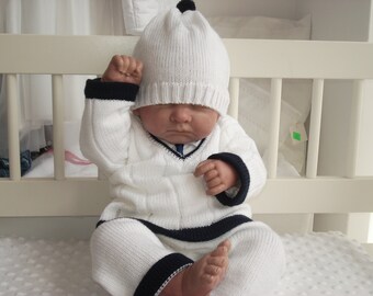 3 teile New Knitted Set Baby/Strick-Set Baby