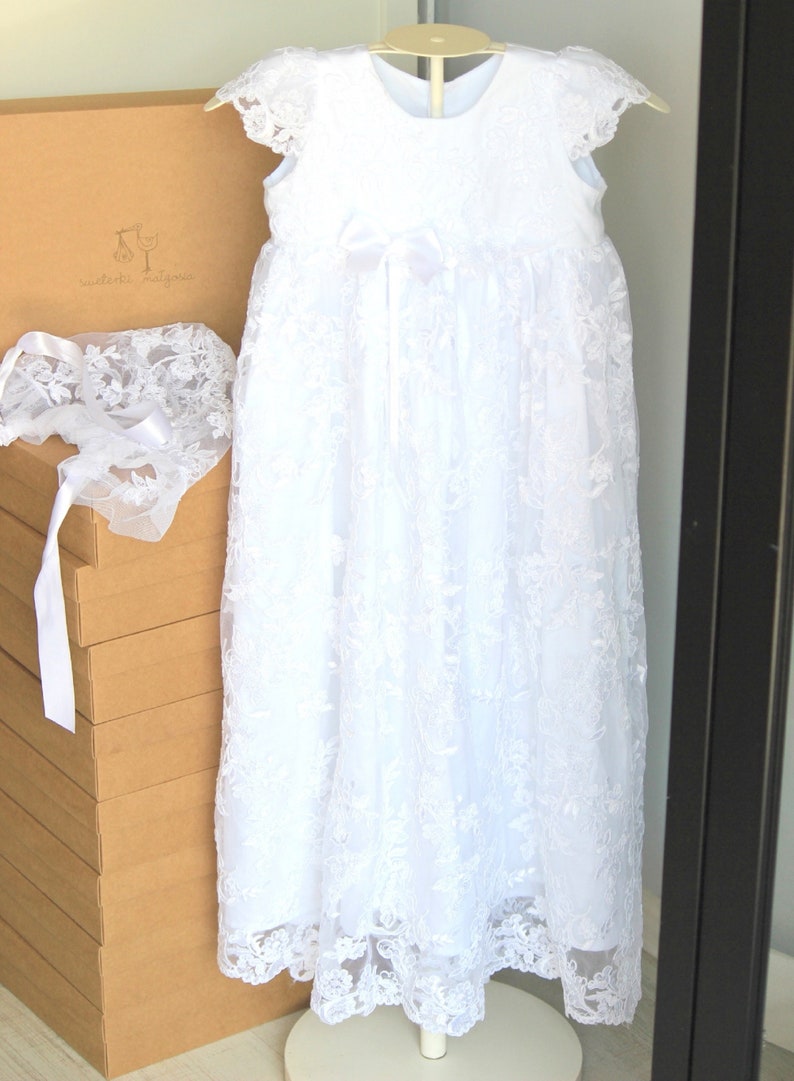 Newborn Lace Flower Girl Dress,Baptism Christening White Newborn Baby Gown Christening Dress Baptism Dress Christening Gown Birthday