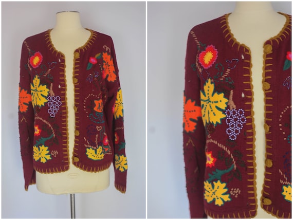 vintage 1990s cardigan, vintage cardigan, vintage