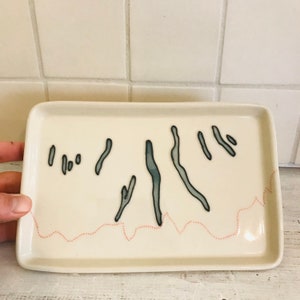 Finger Lakes Medium Tray | Handmade Topographic Map Pottery
