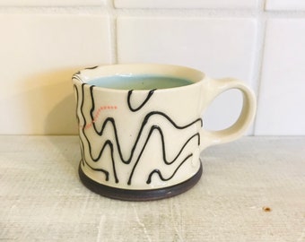 Hunter Mountain - Double Espresso Mug (Sky Blue Interior)