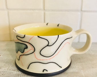 Lake Awosting - 10-12oz Mug (Yellow Interior)