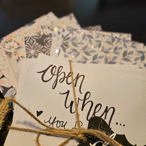 Open When... Custom Envelopes with Blank Cards Option