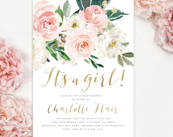 rose invitations etsy