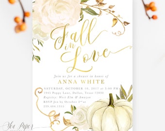 Fall In Love Invite Etsy
