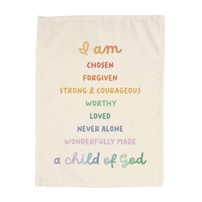 Rainbow} Biblical Affirmations Banner