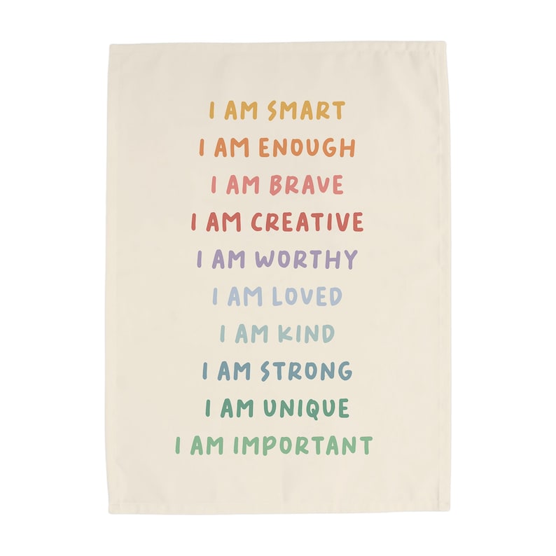 Rainbow} Affirmations Banner