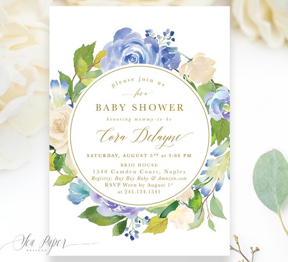 formal baby shower invitation