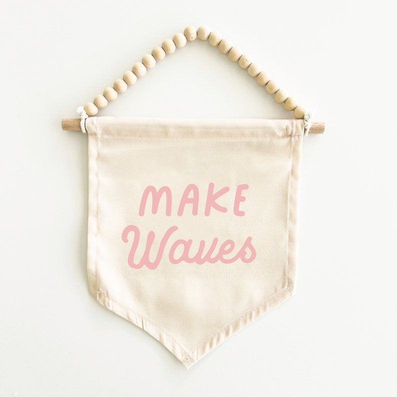 Palm Pink} Make Waves Hang Sign