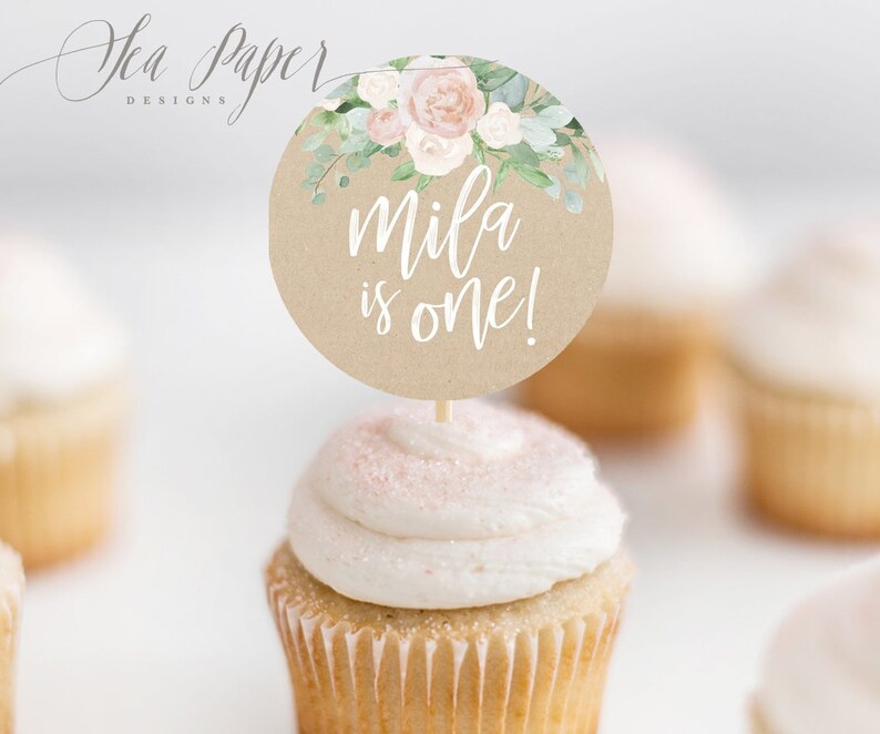 Printable Cupcake Toppers Digital Print Your Own Files Etsy