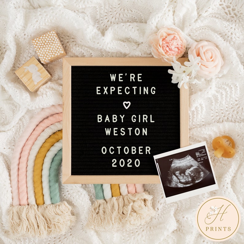 Editable Pregnancy Announcement Template Free