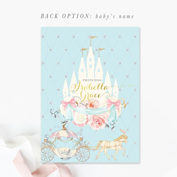 cinderella baby shower invitations