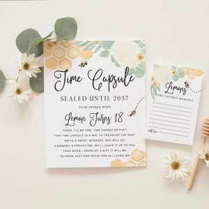 Bee 1st Birthday Invitation, First Bee-Day Bee Birthday Invitation, Honey Bee Birthday Invite, Bee Birthday Invitation, Neutral Bee Birthday imagen 3