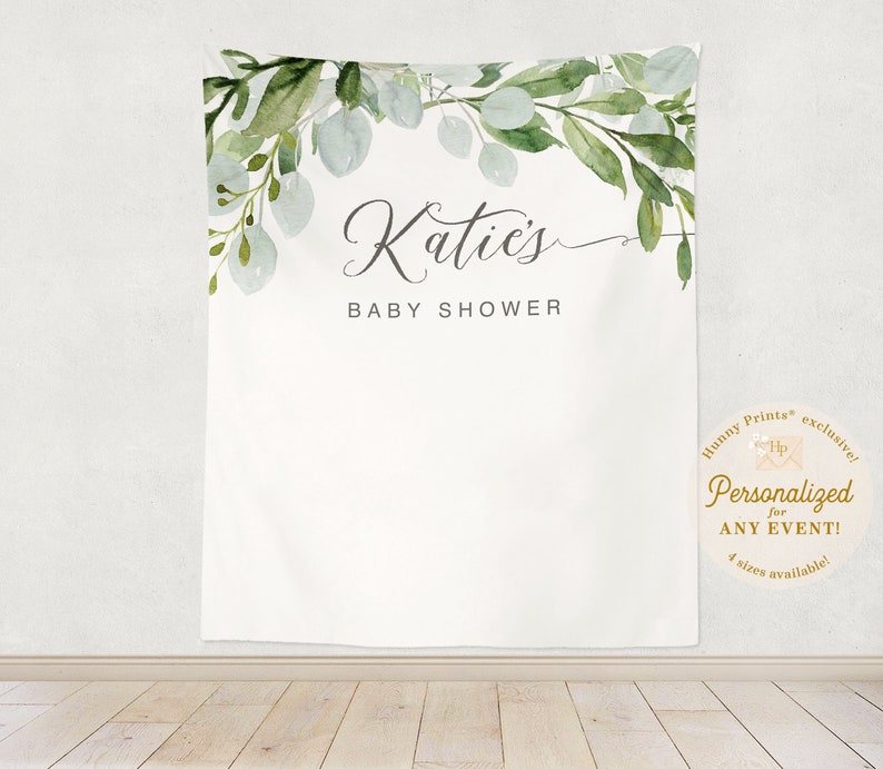 Greenery Photography Backdrop, Photo Backdrop, Eucalyptus Backdrop, Bridal Shower Backdrop, Baby Shower Backdrop, Birthday Backdrop laurel image 4