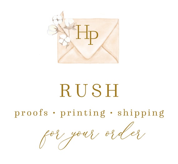 Rush Proofs, Printing And/or Shipping For Invitations & Add On Items - Hunny Prints ™ Il_570xn